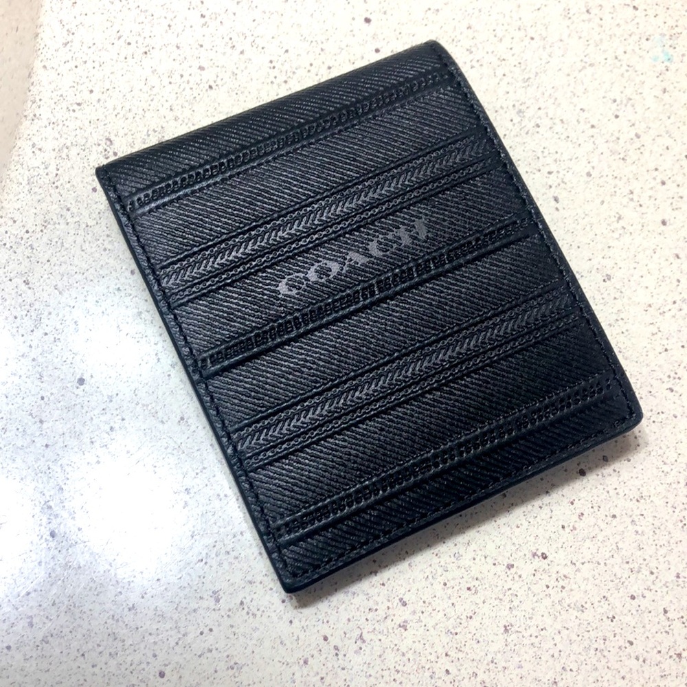 Coach Slim Bifold black wallet 74380 - Picture 5 of 5